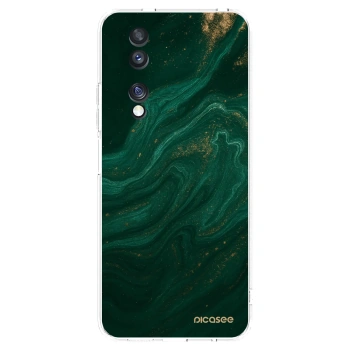 Picasee silikonska prozirna maskica za Honor 70 - Green