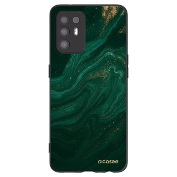 Picasee crna silikonska maskica za OPPO A94 5G - Green