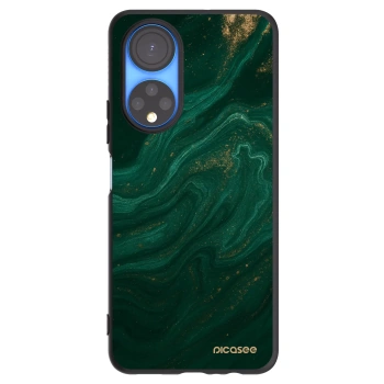 Picasee crna silikonska maskica za Honor X7 - Green