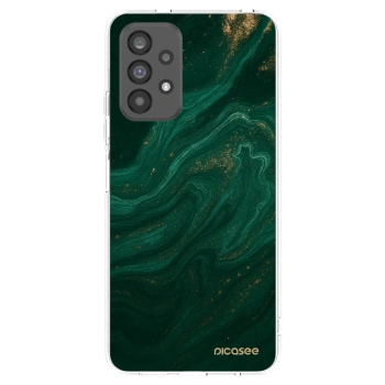 Picasee silikonska prozirna maskica za Samsung Galaxy A73 5G - Green