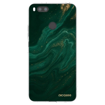 Picasee silikonska prozirna maskica za Xiaomi Redmi A1 - Green