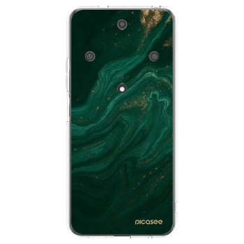 Picasee silikonska prozirna maskica za Honor Magic5 Lite 5G - Green