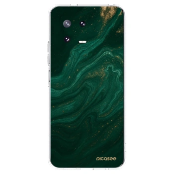 Picasee silikonska prozirna maskica za Xiaomi 13 Pro - Green