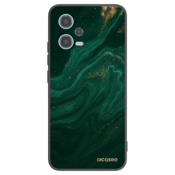 Picasee crna silikonska maskica za Xiaomi Redmi Note 12 5G - Green