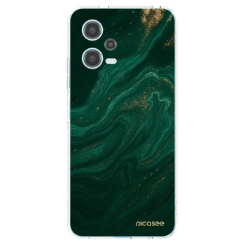 Picasee silikonska prozirna maskica za Xiaomi Redmi Note 12 5G - Green