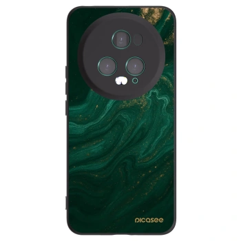 Picasee crna silikonska maskica za Honor Magic5 Pro - Green