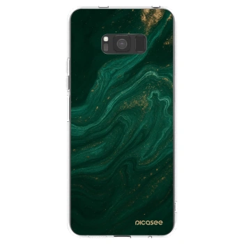 Picasee silikonska prozirna maskica za Samsung Galaxy S8 G950F - Green