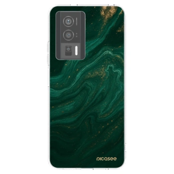 Picasee silikonska prozirna maskica za Xiaomi Poco F5 Pro 5G - Green
