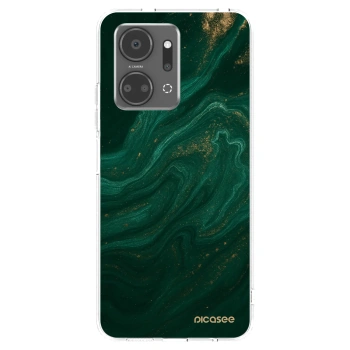 Picasee silikonska prozirna maskica za Honor X7a - Green