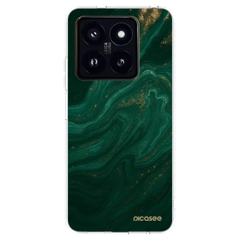 Picasee silikonska prozirna maskica za Xiaomi 14 Pro - Green