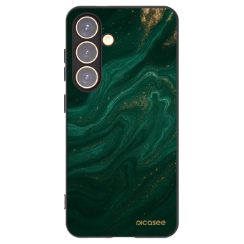 Picasee crna silikonska maskica za Samsung Galaxy S24 S921B 5G - Green