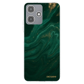 Picasee silikonska prozirna maskica za Xiaomi Redmi 12 5G - Green
