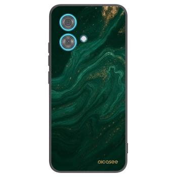 Picasee crna silikonska maskica za Motorola Edge 40 Neo - Green