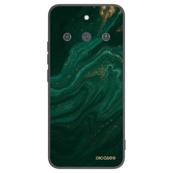 Picasee crna silikonska maskica za Realme 11 Pro+ - Green