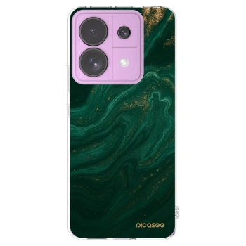 Picasee silikonska prozirna maskica za Xiaomi Redmi Note 13 Pro 5G - Green