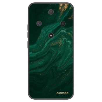 Picasee crna silikonska maskica za Honor Magic6 Lite 5G - Green