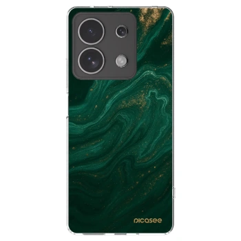 Picasee silikonska prozirna maskica za Xiaomi Redmi Note 13 4G - Green