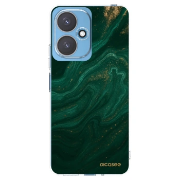 Picasee silikonska prozirna maskica za Xiaomi Redmi 13C 5G - Green