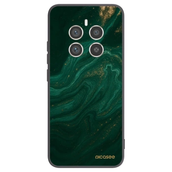 Picasee crna silikonska maskica za Realme 12 Pro 5G - Green