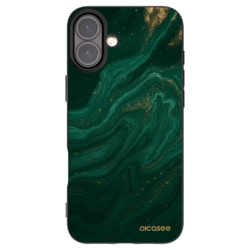 Picasee crna silikonska maskica za Apple iPhone 16 Plus - Green
