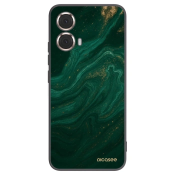 Picasee crna silikonska maskica za Motorola Moto G85 - Green