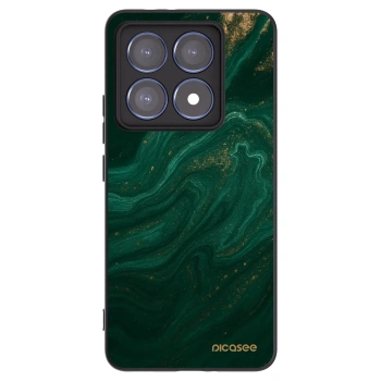 Picasee crna silikonska maskica za Xiaomi 14T Pro - Green
