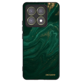 Picasee crna silikonska maskica za Xiaomi 14T - Green