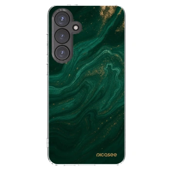 Picasee silikonska prozirna maskica za Samsung Galaxy S24 FE S721B - Green