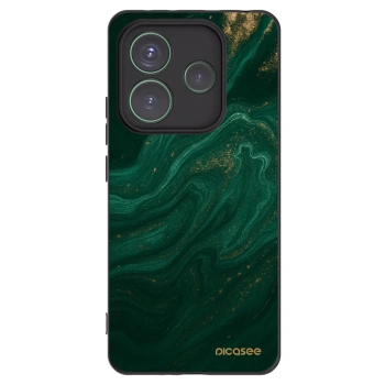 Picasee crna silikonska maskica za Xiaomi Redmi Note 14 5G - Green