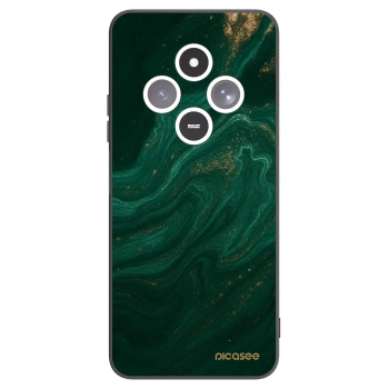 Picasee crna silikonska maskica za Xiaomi Redmi 14C - Green