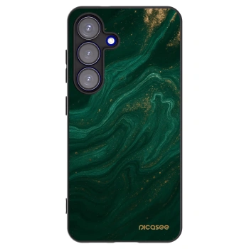 Picasee crna silikonska maskica za Samsung Galaxy S25 5G - Green