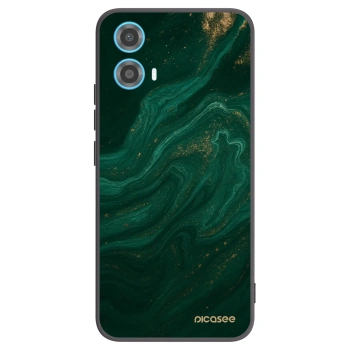 Picasee crna silikonska maskica za Motorola Moto G34 5G - Green