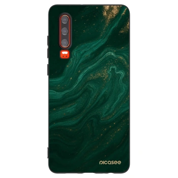 Picasee crna silikonska maskica za Huawei P30 - Green