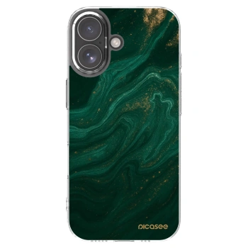Picasee silikonska prozirna maskica za Apple iPhone 17 - Green