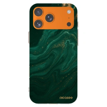Picasee silikonska prozirna maskica za Apple iPhone 17 Pro Max - Green