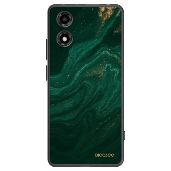 Picasee crna silikonska maskica za Motorola Moto E14 - Green
