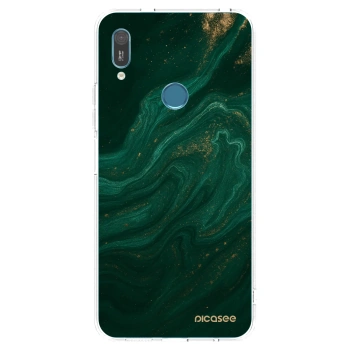 Picasee silikonska prozirna maskica za Huawei Y6 2019 - Green