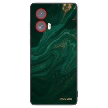 Picasee crna silikonska maskica za Motorola Edge 50 Fusion - Green
