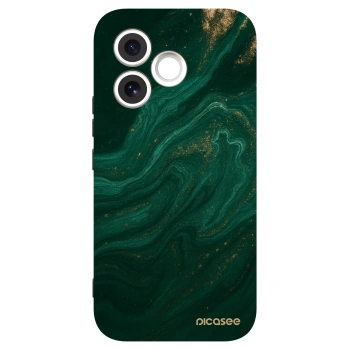 Picasee crna silikonska maskica za Honor 600 Lite - Green