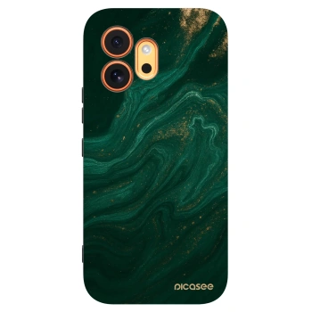 Picasee crna silikonska maskica za Honor 600 - Green