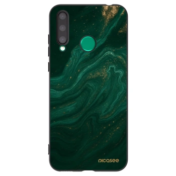 Picasee crna silikonska maskica za Honor 20 Lite - Green