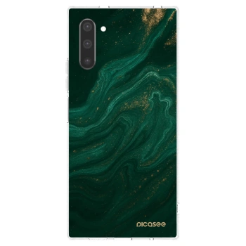 Picasee silikonska prozirna maskica za Samsung Galaxy Note 10 N970F - Green