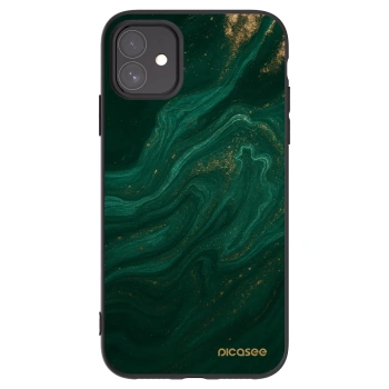Picasee crna silikonska maskica za Apple iPhone 11 - Green