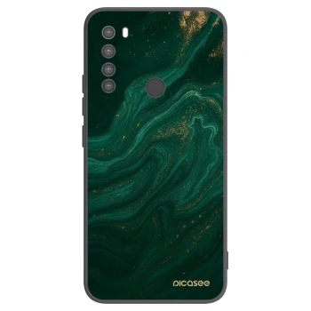Picasee crna silikonska maskica za Xiaomi Redmi Note 8 - Green