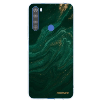 Picasee silikonska prozirna maskica za Xiaomi Redmi Note 8T - Green