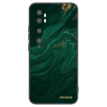 Picasee crna silikonska maskica za Xiaomi Mi Note 10 (Pro) - Green