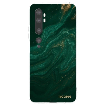 Picasee silikonska prozirna maskica za Xiaomi Mi Note 10 (Pro) - Green
