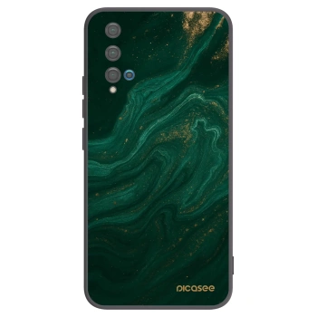 Picasee crna silikonska maskica za Huawei Nova 5T - Green