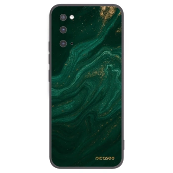 Picasee crna silikonska maskica za Samsung Galaxy S20 G980F - Green