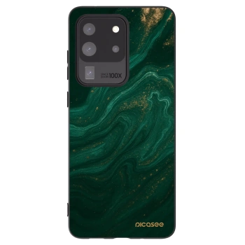 Picasee crna silikonska maskica za Samsung Galaxy S20 Ultra 5G G988F - Green